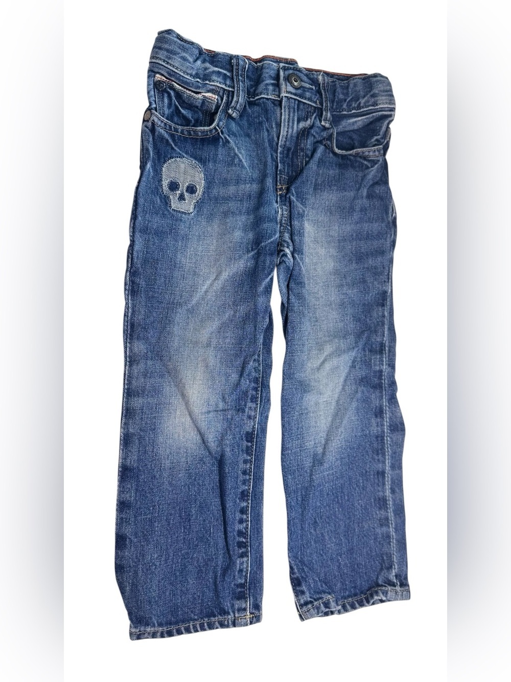 Baby Gap 1969 Toddler Boy Jeans 3 Years Skull Patch Medium Wash Denim